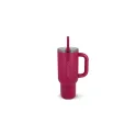 Variante Rose foncé - Gobelet isotherme personnalisable 1,1 l en acier inoxydable avec logo - Waterdrop Explorer