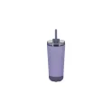 Variante Lilas - Gobelet personnalisable 600 ml en inox double paroi avec paille - InSideOut Norden