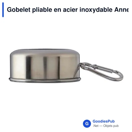 Gobelet pliable en acier inoxydable Annette