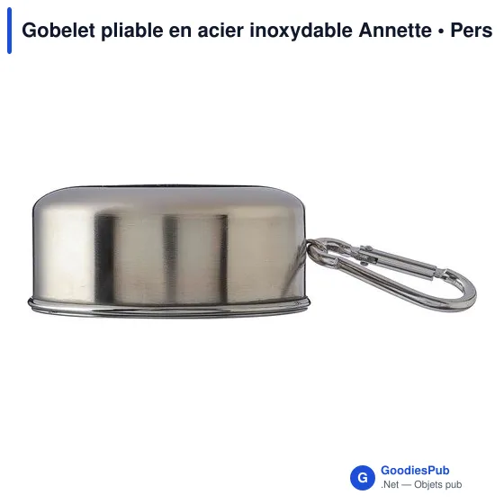 Gobelet pliable en acier inoxydable Annette - Image 1