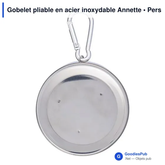 Gobelet pliable en acier inoxydable Annette - Image 2