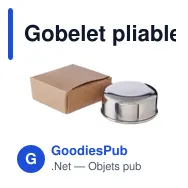 Gobelet pliable en acier inoxydable Annette - Miniature 12