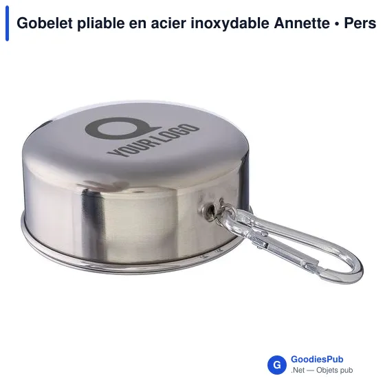 Gobelet pliable en acier inoxydable Annette - Image 4