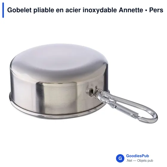 Gobelet pliable en acier inoxydable Annette - Image 5