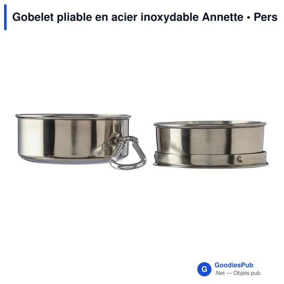 Gobelet pliable en acier inoxydable Annette - Image 6