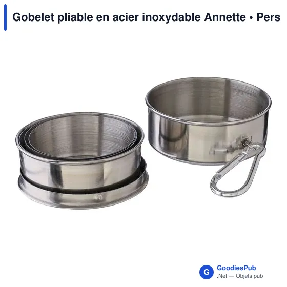 Gobelet pliable en acier inoxydable Annette - Image 7