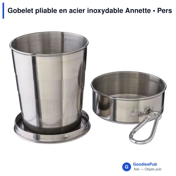 Gobelet pliable en acier inoxydable Annette - Image 8
