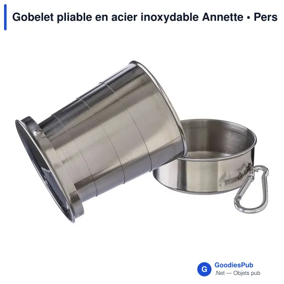 Gobelet pliable en acier inoxydable Annette - Image 9