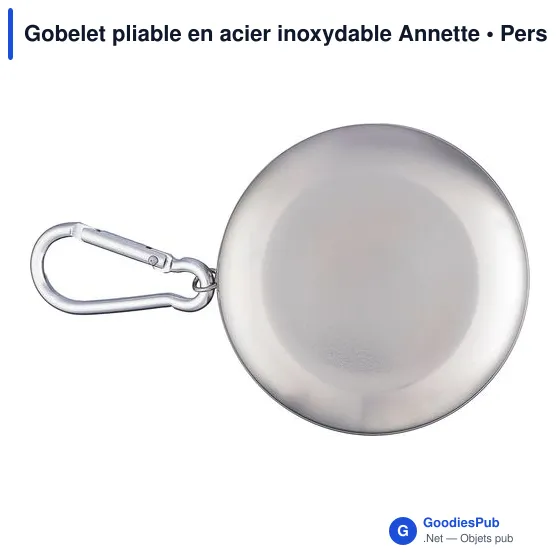 Gobelet pliable en acier inoxydable Annette - Image 10
