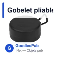 Gobelet pliable en plastique Dolly - Miniature 2