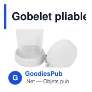 Gobelet pliable en plastique Dolly - Miniature 12