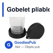 Gobelet pliable en plastique Dolly - Miniature 3