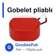 Gobelet pliable en plastique Dolly - Miniature 5
