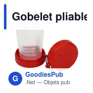 Gobelet pliable en plastique Dolly - Miniature 6