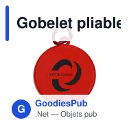 Gobelet pliable en plastique Dolly - Miniature 9