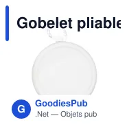 Gobelet pliable en plastique Dolly - Miniature 10
