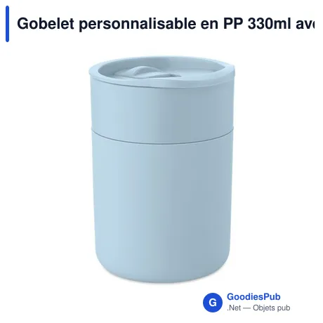 Gobelet personnalisable en PP 330ml avec logo - GOBLET