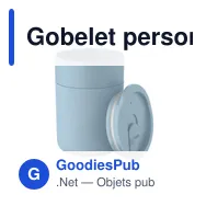 Gobelet personnalisable en PP 330ml avec logo - GOBLET - Miniature 2