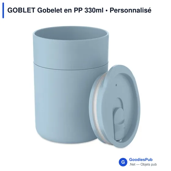 Gobelet personnalisable en PP 330ml avec logo - GOBLET - Image 2