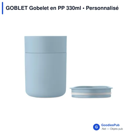 Gobelet personnalisable en PP 330ml avec logo - GOBLET - Image 3
