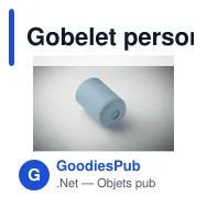 Gobelet personnalisable en PP 330ml avec logo - GOBLET - Miniature 4