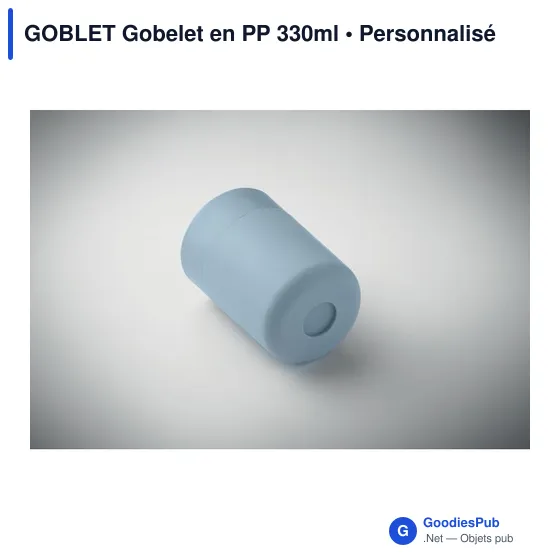 Gobelet personnalisable en PP 330ml avec logo - GOBLET - Image 4