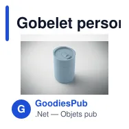 Gobelet personnalisable en PP 330ml avec logo - GOBLET - Miniature 5