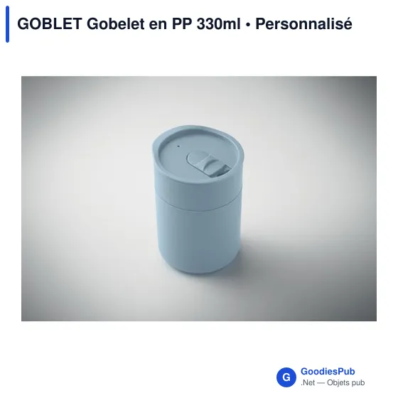 Gobelet personnalisable en PP 330ml avec logo - GOBLET - Image 5