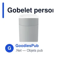 Gobelet personnalisable en PP 330ml avec logo - GOBLET - Miniature 6