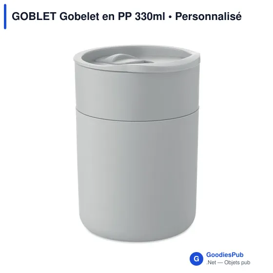 Gobelet personnalisable en PP 330ml avec logo - GOBLET - Image 6