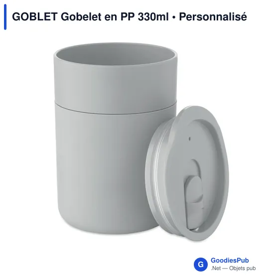 Gobelet personnalisable en PP 330ml avec logo - GOBLET - Image 7