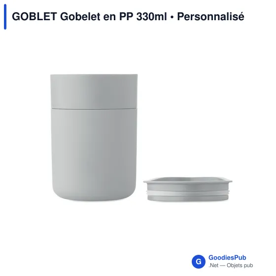 Gobelet personnalisable en PP 330ml avec logo - GOBLET - Image 8