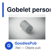 Gobelet personnalisable en PP 330ml avec logo - GOBLET - Miniature 9