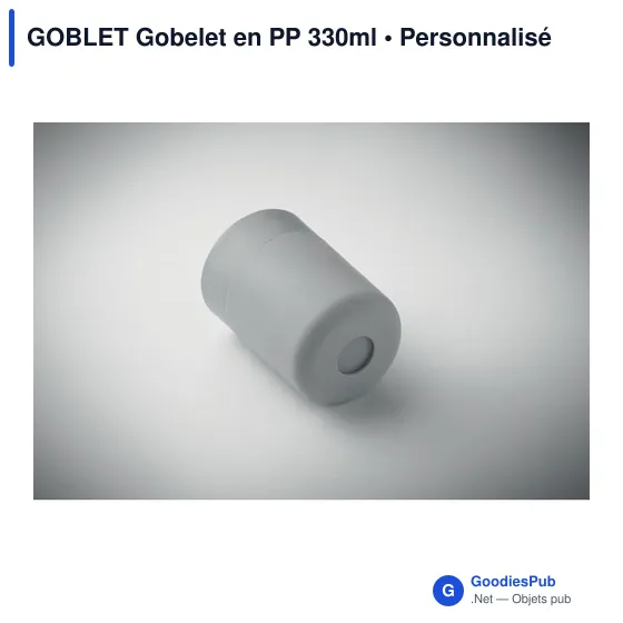 Gobelet personnalisable en PP 330ml avec logo - GOBLET - Image 9
