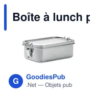Boîte à lunch personnalisable GOBUDDY avec logo - Miniature 1