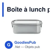 Boîte à lunch personnalisable GOBUDDY avec logo - Miniature 3