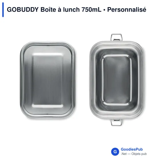 Boîte à lunch personnalisable GOBUDDY avec logo - Image 4