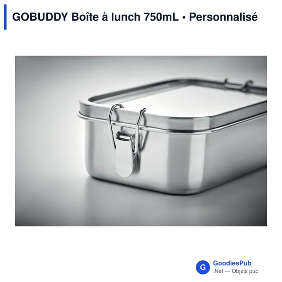 Boîte à lunch personnalisable GOBUDDY avec logo - Image 6