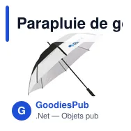 Parapluie de golf personnalisable avec logo - GolfClass 30 inch - Miniature 1