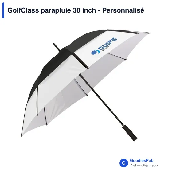 Parapluie de golf personnalisable avec logo - GolfClass 30 inch - Image 1