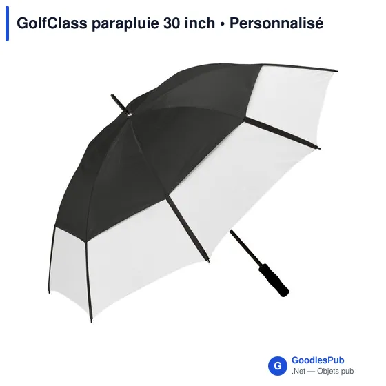 Parapluie de golf personnalisable avec logo - GolfClass 30 inch - Image 2