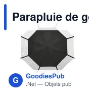 Parapluie de golf personnalisable avec logo - GolfClass 30 inch - Miniature 4