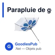 Parapluie de golf personnalisable avec logo - GolfClass 30 inch - Miniature 5