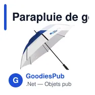 Parapluie de golf personnalisable avec logo - GolfClass 30 inch - Miniature 6