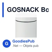 Boîte à lunch personnalisable GOSNACK avec logo - Miniature 1