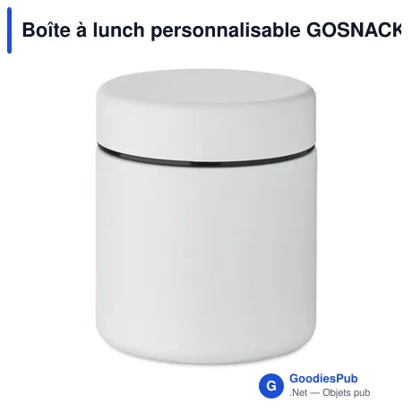 Boîte à lunch personnalisable GOSNACK avec logo