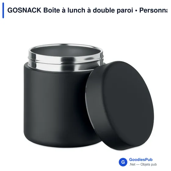 Boîte à lunch personnalisable GOSNACK avec logo - Image 11