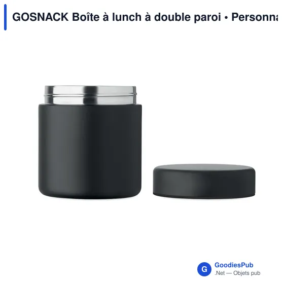 Boîte à lunch personnalisable GOSNACK avec logo - Image 12