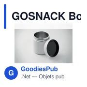 Boîte à lunch personnalisable GOSNACK avec logo - Miniature 3