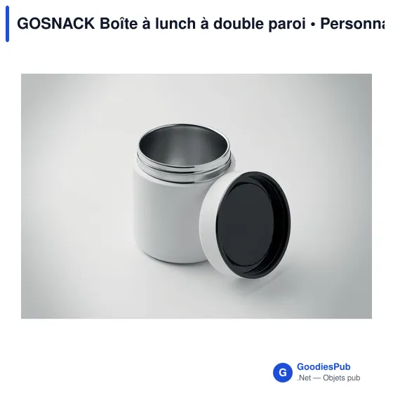 Boîte à lunch personnalisable GOSNACK avec logo - Image 3